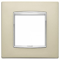 20642.C22 - Vimar Накладка классика для 2 модуля никель сатинированый