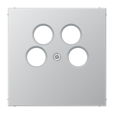 Крышка для SAT-TV-розетки; алюминий, AL2990-4SAT2