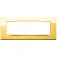 Vimar Накладка классика для 7 модулей золото глянцевое, 20657.G24