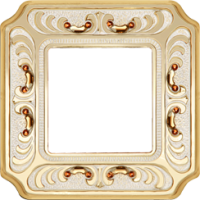 FD01351OPCL Fede Siena Crystal De Luxe Palace Рамка 1-ная, Gold White Patina