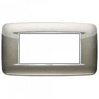 Vimar Накладка с закруглениями для 4 модулей титан металлик, 20684.C08