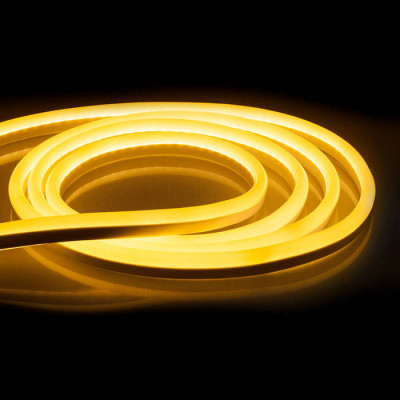 Лента светодиодная,144SMD(2835)/м  12Вт/м 230V IP67 50м, желтый, FERON LS721 с 1 сетевым шнуром, 1 заглушкой, 1 коннектором в комплекте, Feron 32715