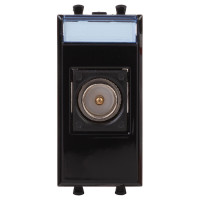 4402501 - ДКС Розетка TV оконечная модульная, "Avanti", "Черный квадрат", 1 модуль