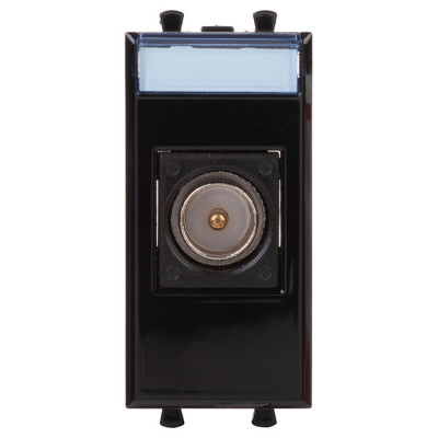 4402501 - ДКС Розетка TV оконечная модульная, "Avanti", "Черный квадрат", 1 модуль