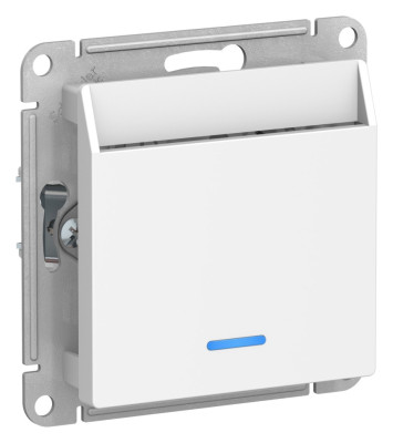 ATN000167 - ATLASDESIGN ВЫКЛЮЧАТЕЛЬ карточный с подсветкой, 10А, без задержки отключения, механизм, БЕЛЫЙ, Systeme Electric