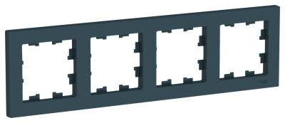 ATN000804 - ATLASDESIGN 4-постовая РАМКА, универсальная, ИЗУМРУД, Systeme Electric