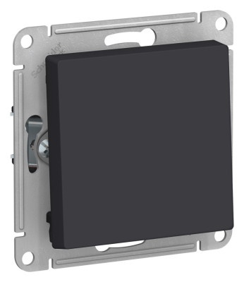 ATN001015 - ATLASDESIGN 1-клавишный ВЫКЛЮЧАТЕЛЬ КНОПОЧНЫЙ, сх.1, 10А, механизм, КАРБОН, Systeme Electric