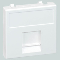 Simon SConnect Адаптер на 1 RJ45 CJ545U(FM), CJ546U(FM), шторка, 45х45мм, SС, белый, K76-9