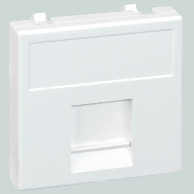 Simon SConnect Адаптер на 1 RJ45 CJ545U(FM), CJ546U(FM), шторка, 45х45мм, SС, белый, K76-9