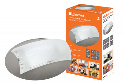 Светильник НПО 102 "Медуза" серый 1х25 Вт Е27 КЛЛ TDM Electric, SQ0328-0005