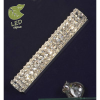 LUSSOLE STINTINO Бра, цвет основания - хром, плафон - стекло (цвет - прозрачный), 3x5W G9, GRLSL-8701-03