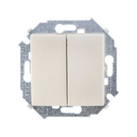 Simon Simon15 Переключатель 2-клав. 16А 250В~, винт. зажим, шампань, 1591397-034