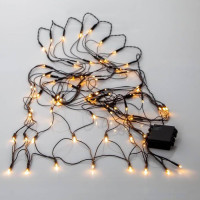 727-54 Гирлянда AKKU, 80X0,064W(LED),  4,5V, 80*150см, пластик черный, 3xАА (не в комплекте)