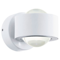 96048 Светодиодное бра ONO 2, 2х2,5W(LED), L90, H180, алюминий, белый/пластик, прозрачный