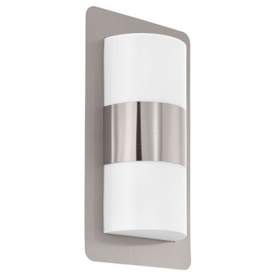 98085 Уличный настенный светильник СISTIERNA, 2х10W(E27), L180, H350, A90, , нерж. сталь / пластик,