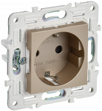 SKANDY Роз. с з/к/ш 16А б/к SK-R06Sh шамп. IEK, SK-R14-16-1-K37