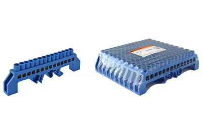 Шина "N" нулевая в изоляторе на DIN-рейку 8x12мм 14 групп TDM Electric, SQ0801-0080