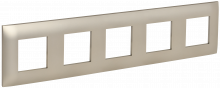 SKANDY Рамка 5-мест. SK-F05Sh шамп. IEK, SK-M52-K37
