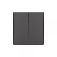 Выключатель STRONG 2 кл 10А с/у графит KRANZ, KR-78-0706-6