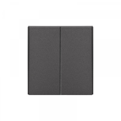 Выключатель STRONG 2 кл 10А с/у графит KRANZ, KR-78-0706-6