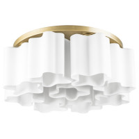 Lightstar 802093 (NUBI-X9A) Люстра NUBI 9х40W E27 ШАМПАНЬ/БЕЛЫЙ (в комплекте)