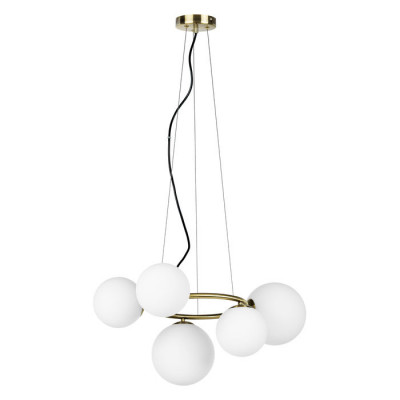 Lightstar 815051 (MD9502/5A) Люстра GLOBO 5х40W G9 ЛАТУНЬ (в комплекте)