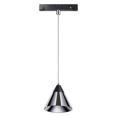 Novotech 358405 SHINO NT20 043 хром/черн Трековый св-к для низков.шинопровода IP20 LED 4000K 10W FLUM