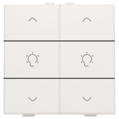 Niko Home Control Белый Кнопка  управления двухканального диммера, 101-51046