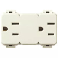 Vimar Розетка двойная 2P+T 15A стандарт США/Швейцарский стандарт, 10196