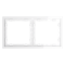 Рамка пластиковая VOLTUM S70 на 2 поста, (белый глянцевый), VLS100201