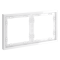 Рамка пластиковая VOLTUM S70 на 2 поста, (белый глянцевый), VLS100201