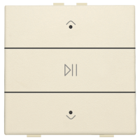 Niko Home Control Слоновая кость Кнопка управления музыкой, 100-52073