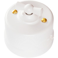 Bironi Выключатель 2-кл., пластик, цвет Белый, B1-202-21