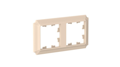ATN101202 - ATLASDESIGN ANTIQUE 2-постовая РАМКА, универсальная, ПЕСОЧНЫЙ, Systeme Electric