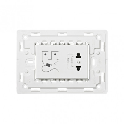 Simon 82 Розетка для электрических бритв 16A 230В~ белого цвета, 8200482-030