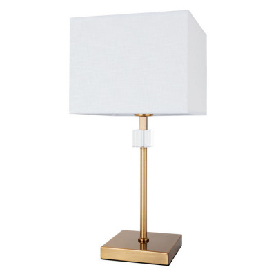 Arte Lamp NORTH, Светильник настольный интерьерный, цвет арматуры - ПОЛИРОВАННАЯ МЕДЬ, цвет плафона/декора - БЕЛЫЙ, 1х60W E27, A5896LT-1PB