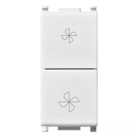 Vimar Переключатель 2P 10AX для фан-койла белый, 14063