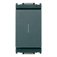 Vimar Кнопка 1P NO 16A 250V, серая, 16101