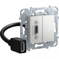 MGU5.430.30ZD - UNICA TOP РОЗЕТКА HDMI, АЛЮМИНИЙ