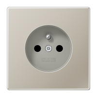 Розетка 16A 250V~ франко-бельгийского стандарта; благородная сталь, ES1520FKI
