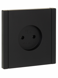 FORTE&PIANO Роз. без з/к без з/ш в/к 10А FP118 чер. IEK, FP-R10-10-K02