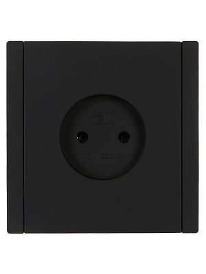 FORTE&PIANO Роз. без з/к без з/ш в/к 10А FP118 чер. IEK, FP-R10-10-K02