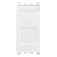 Vimar Адаптер  для розетки RJ45 Keystone с пылезашитной крышкой, белый, 19337.C.B