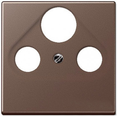 Крышка для SAT-TV-FM-розеток, фиксация винтом; дюропласт; мокко; A500, A561PLSATMO