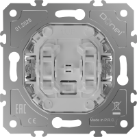 Donel D16  Механизм выключателя В2 с 2-х мест (проходного), быстрозажимные контакты, 16 A 250 В~, DO10800