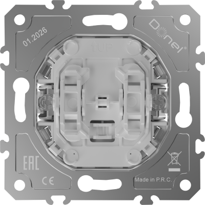 Donel D16  Механизм выключателя В2 с 2-х мест (проходного), быстрозажимные контакты, 16 A 250 В~, DO10800