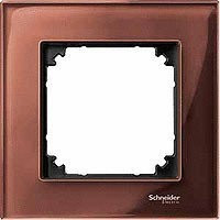 M-Elegance Рамка 1-ная, стекло махагон