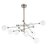 ST LUCE SL377.302.08 Люстра потолочная ST-Luce Никель/Прозрачный LED 8*4,5W 3000K