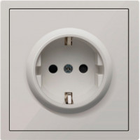 Розетка электрическая 2к+з, Donel серия R98, цвет матовый кашемир