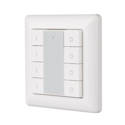 Панель Knob SR-KN9550K8-UP White (KNX, DIM) (Arlight, IP20 Пластик, 3 года), 021370
